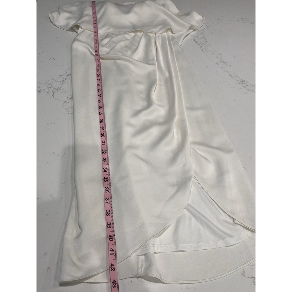 BHLDN Kelli Tulip Midi Dress Ivory US 4 Bridal Shower Rehearsal Dinner Reception - Picture 8 of 11